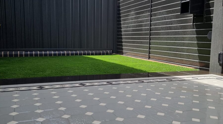 Concord Sydney Granny flat installation synthetic grass artificial turf