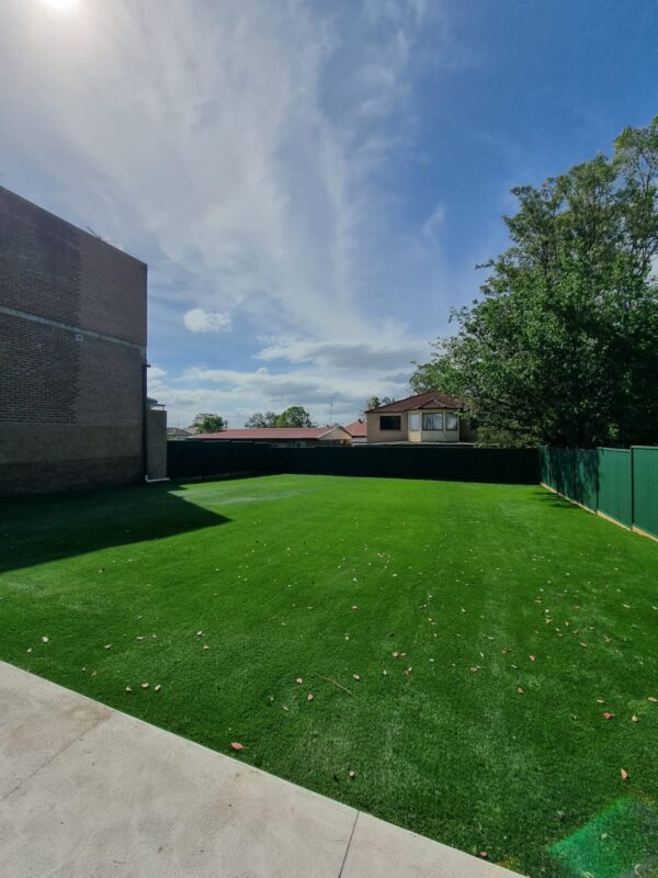 A beautiful install in riverstone. Child care in sydney. artificial grass synthetic turf sydney