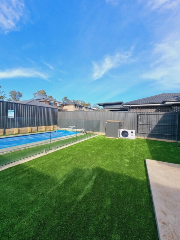 austral front and backyard install sydney artificial grass synthetic turf