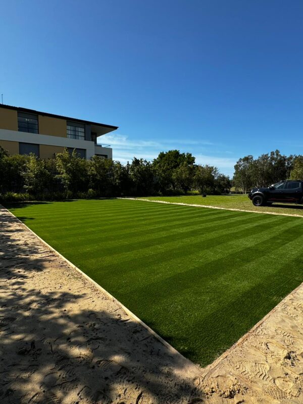 Wyong day spa installation artificial grass 25mm