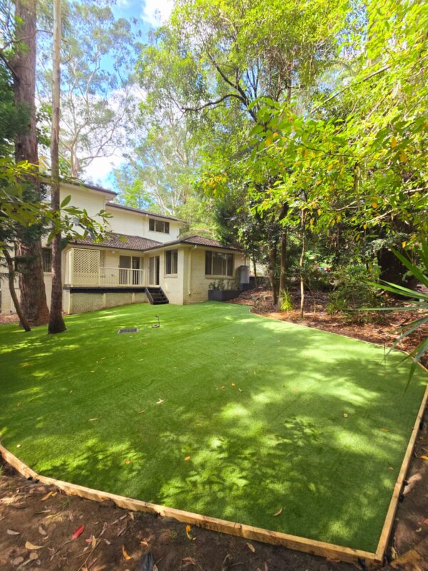 Wilton Backyard Castle35 New Home Build Artificial Grass Installation