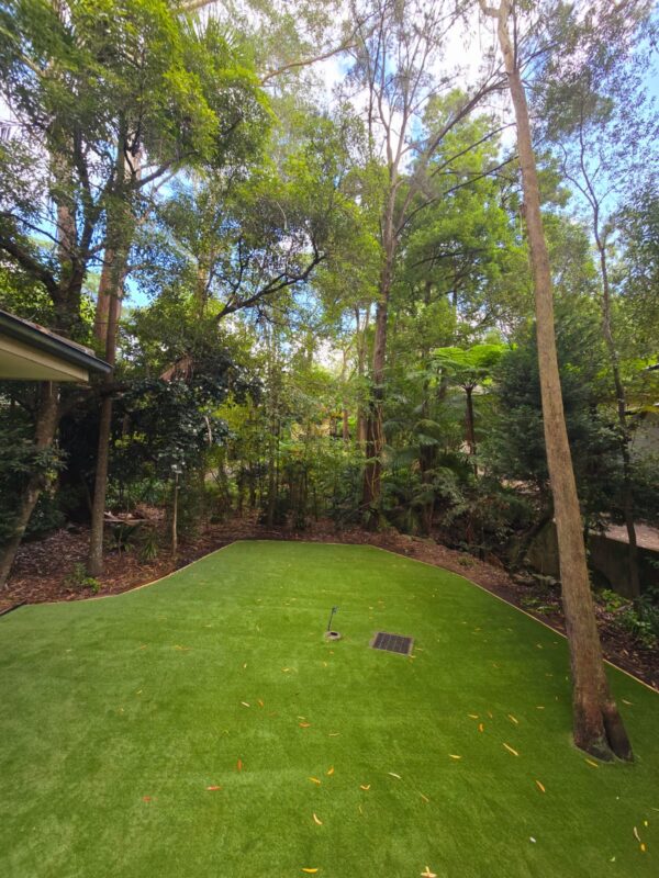 Cheltenham Creekside Backyard Makeover Castle35mm Artificial Grass Installation